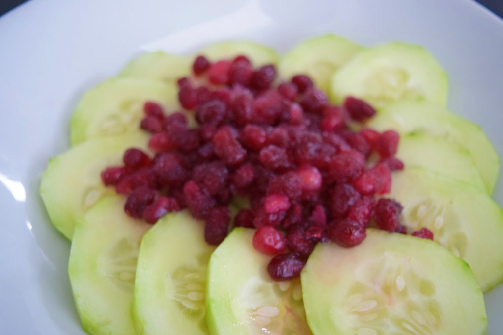 Pomegranate-Cucumber-Snack