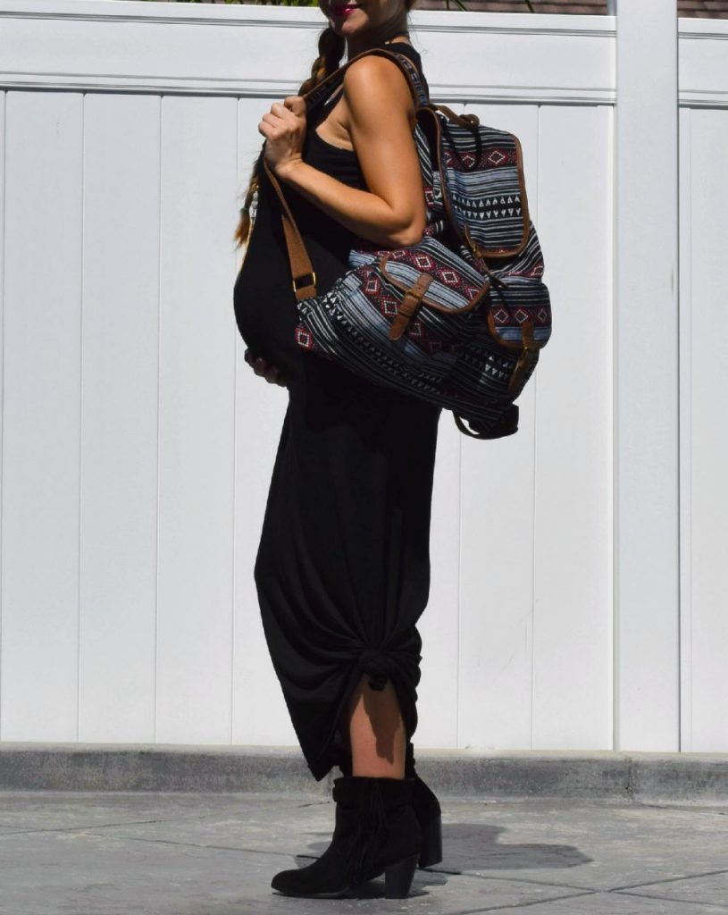 Mossimo-Target-Geometric-Backpack-Style The Bump-Pregnancy-Travel-Bag