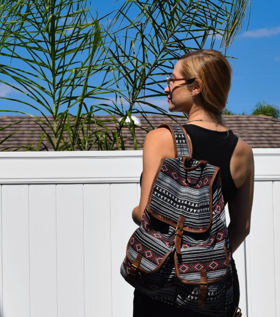 Mossimo-Target-Geometric-Backpack-Style The Bump-Pregnancy-Travel-Bag