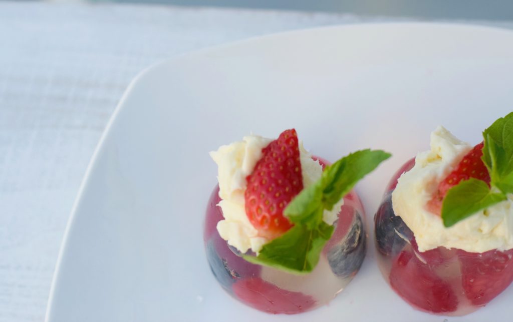 Coconut-Creme Fraiche-Berry-Gelatin