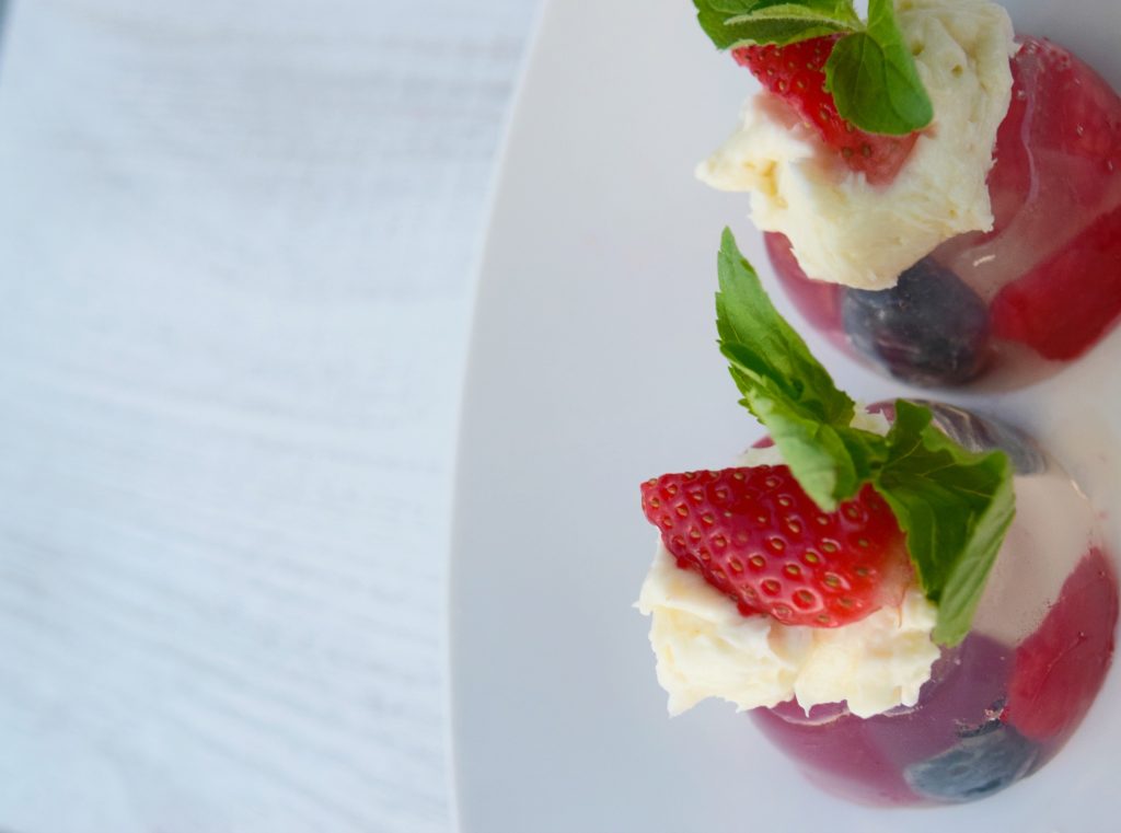 Coconut-Creme Fraiche-Berry-Gelatin