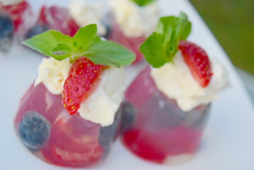 Coconut-Creme Fraiche-Berry-Gelatin