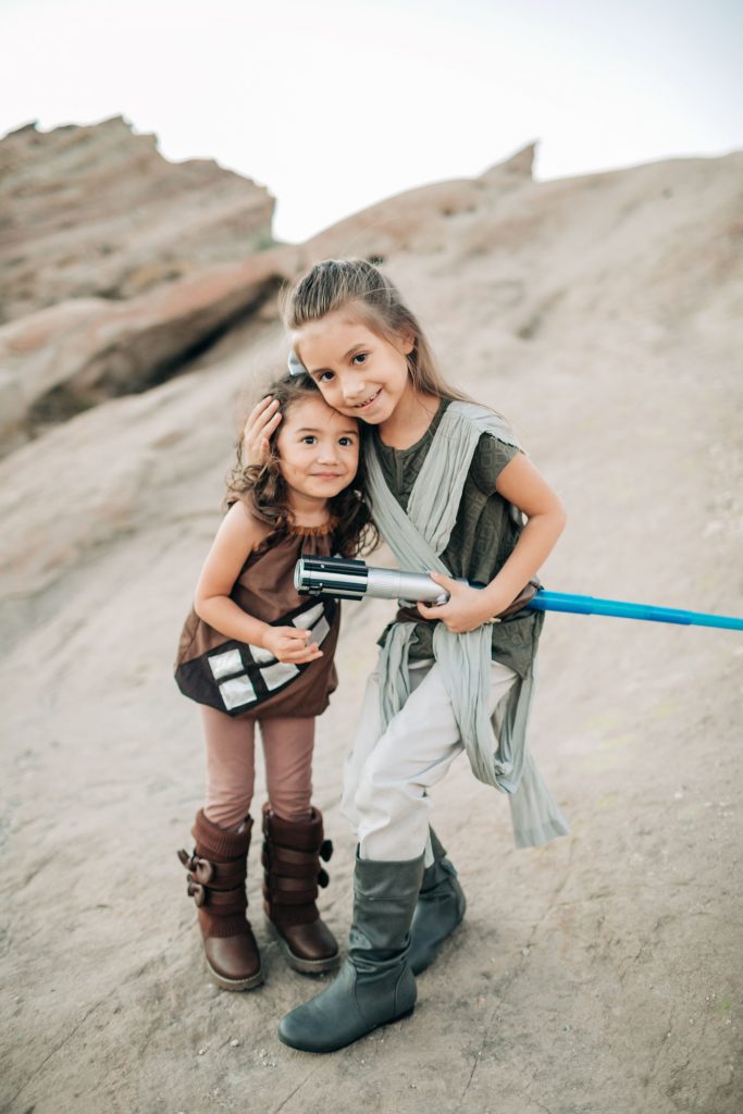 The Best Family Halloween Costumes -Chewbaca-Rey-Star Wars-Vazquez Rocks-Family Costume-The Mother Overload