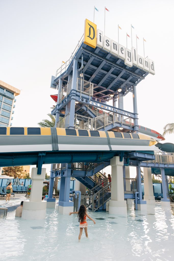 Disneyland Hotel Monorail Slides-5 reasons to stay at the Disneyland Hotel-Celebrate a birthday-Magic hour-Geenie+