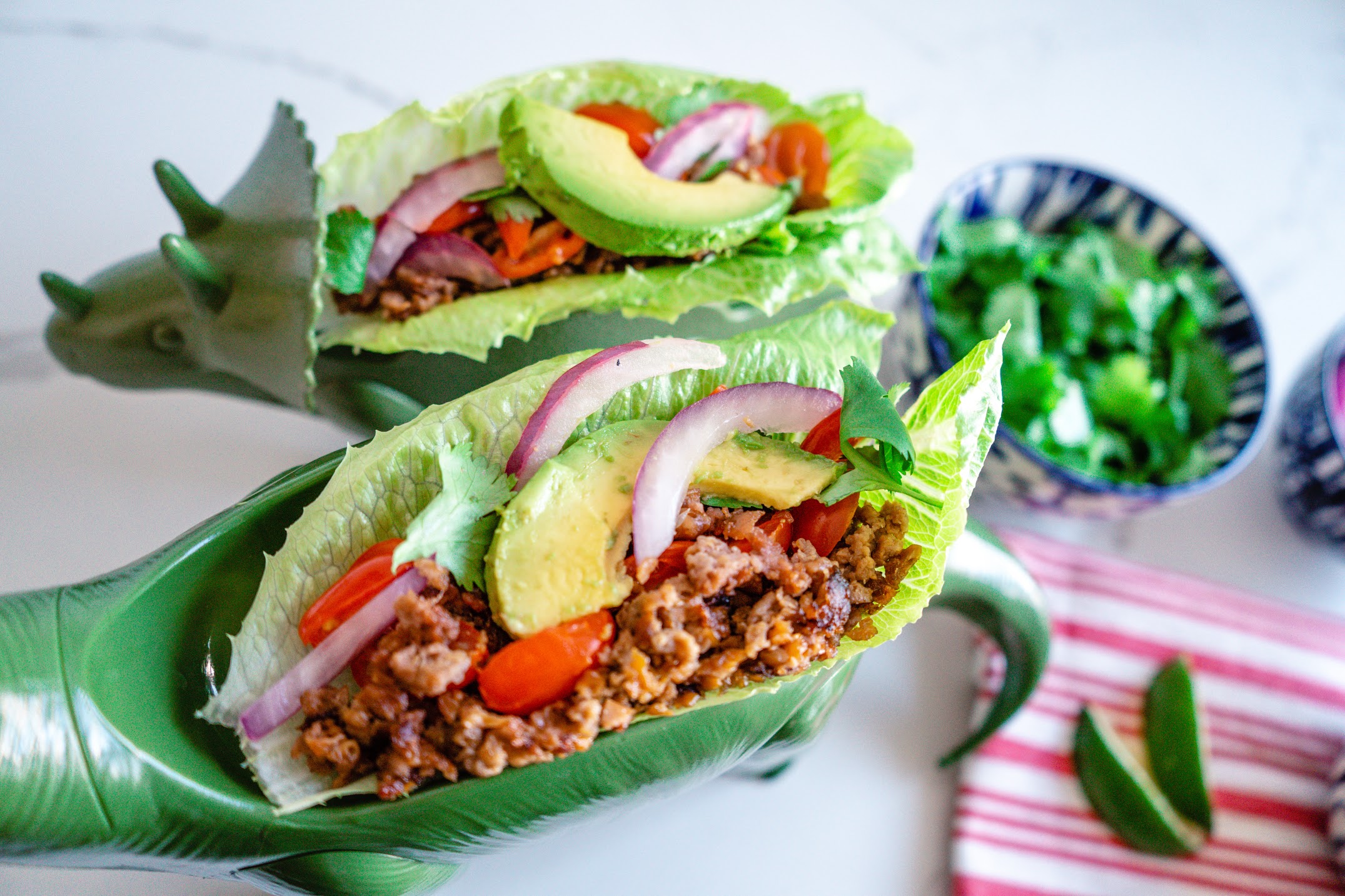 KidFriendlyTacosaurausLettuce WrapsVeganrecipemealplant based
