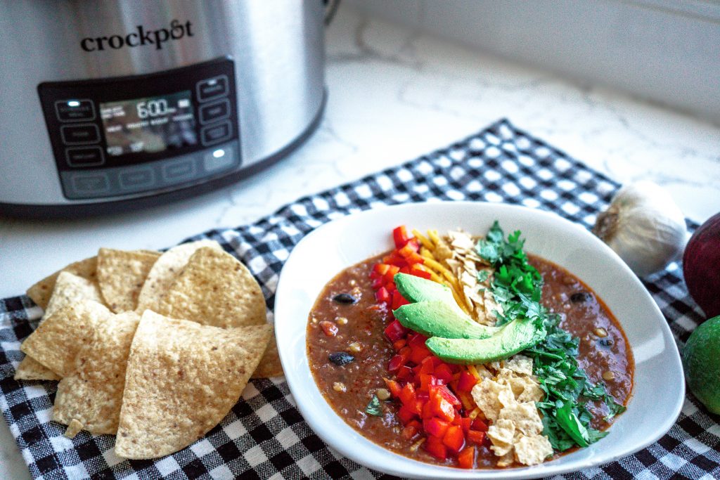 Lentil Tortilla Soup-Crocktober-Crockpot-fall recipe-the mother overload