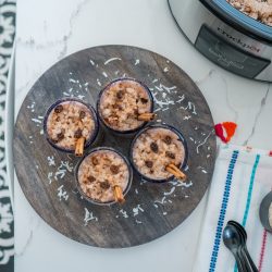 Mexican Vegan Dairy-Free Rice Pudding Crockpot Recipe-Arroz con Leche de Coco
