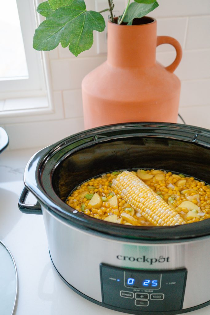 Summer Corn Chowder - Dairy-free - A Flexitarian Recipe Slow Cooker - Crockpot Dinner-Summer bbq 2021 recipe