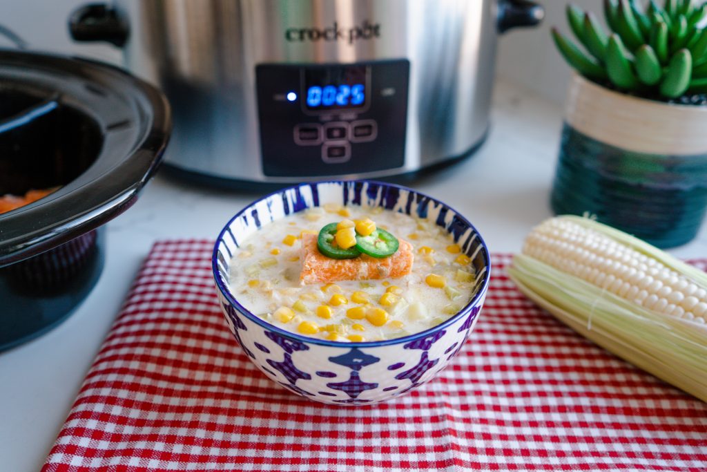 Summer Corn Chowder - Dairy-free - A Flexitarian Recipe Slow Cooker - Crockpot Dinner-Summer bbq 2021 recipe