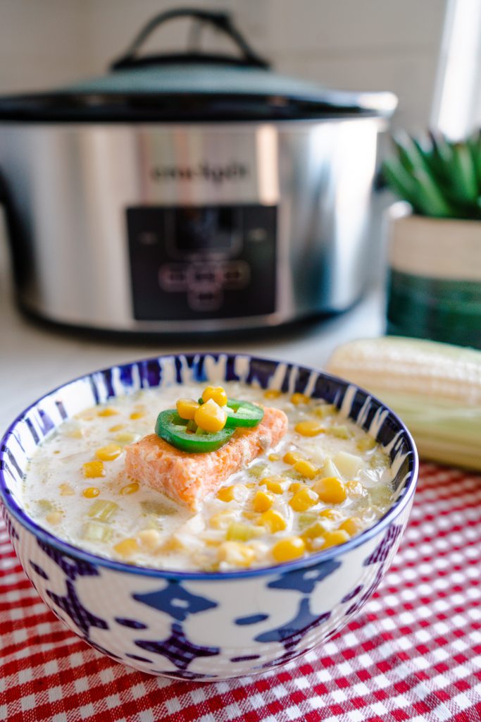 Summer Corn Chowder - Dairy-free - A Flexitarian Recipe Slow Cooker - Crockpot Dinner-Summer bbq 2021 recipe