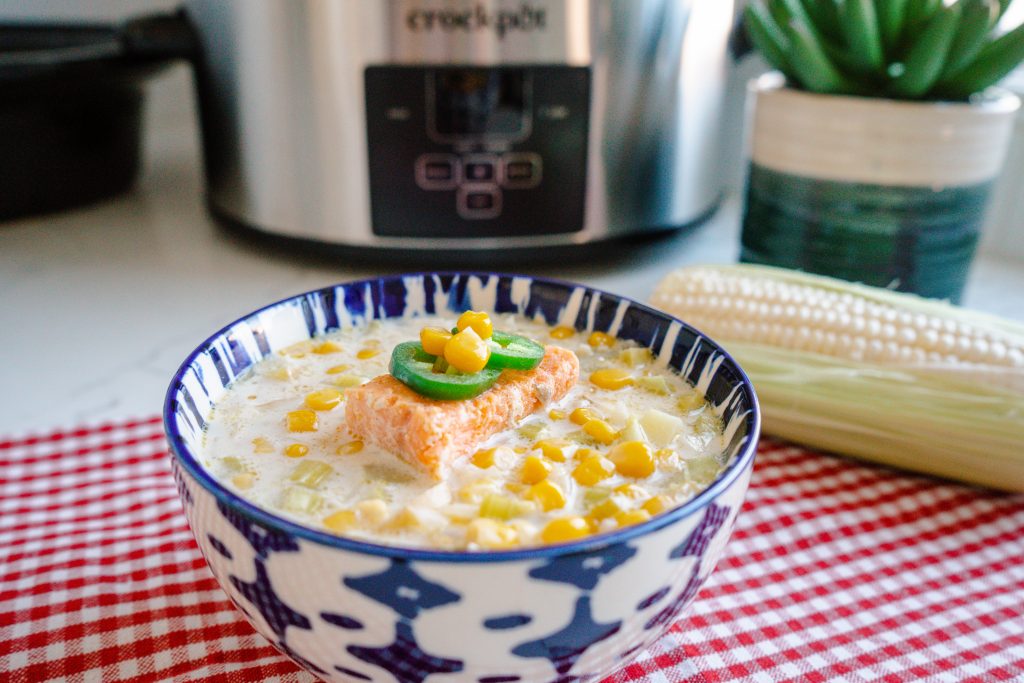 Summer Corn Chowder - Dairy-free - A Flexitarian Recipe Slow Cooker - Crockpot Dinner-Summer bbq 2021 recipe